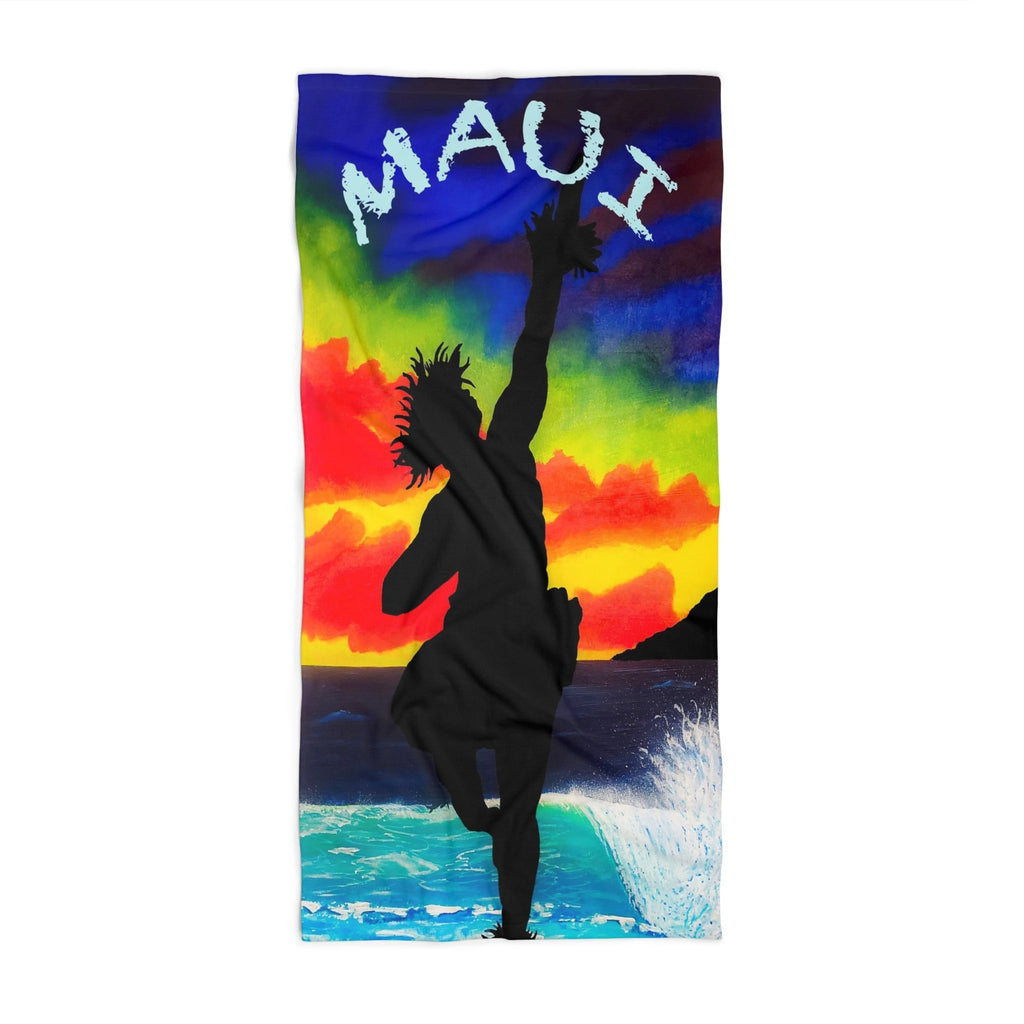 Maui Hawaiian Male Beach Towel