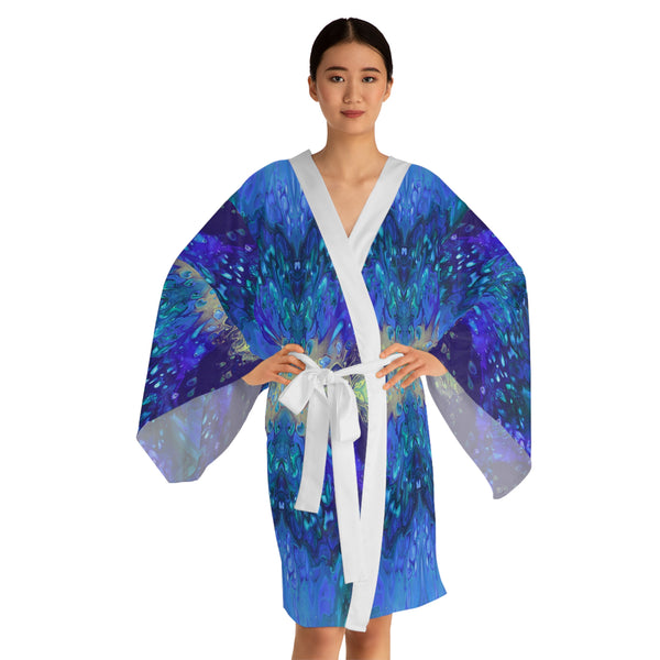Sunny Waters Long Sleeve Kimono Robe