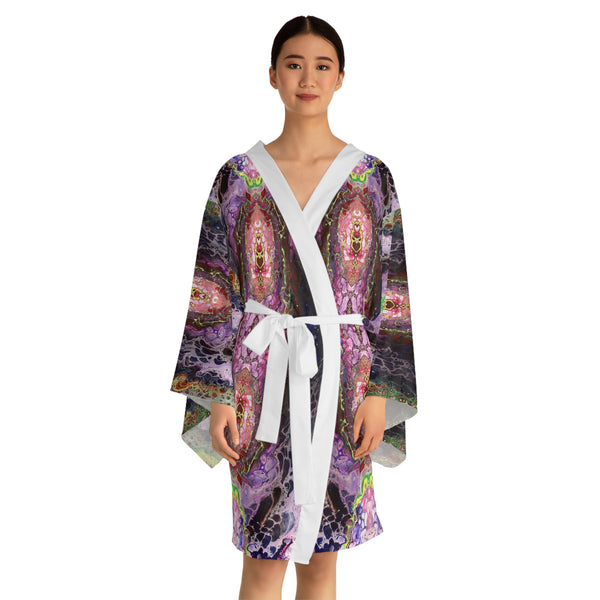 Purple Lust Long Sleeve Kimono Robe