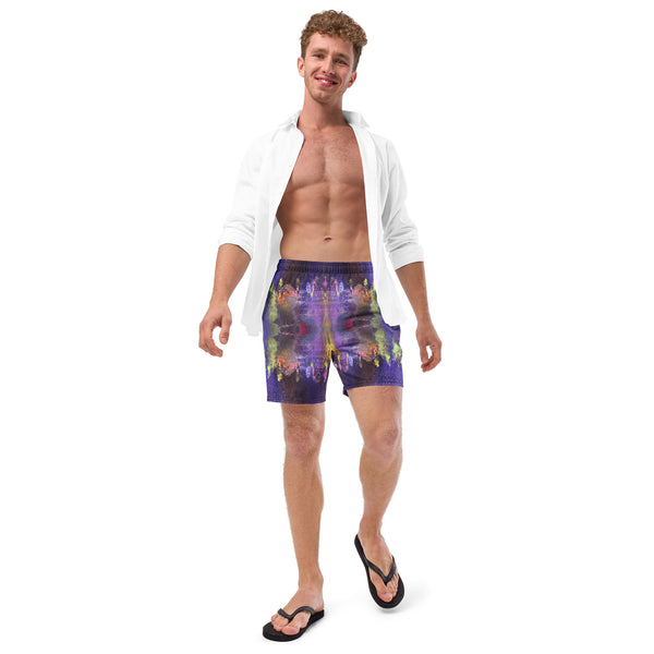Purple Fantasy Recycled Men's swim trunks