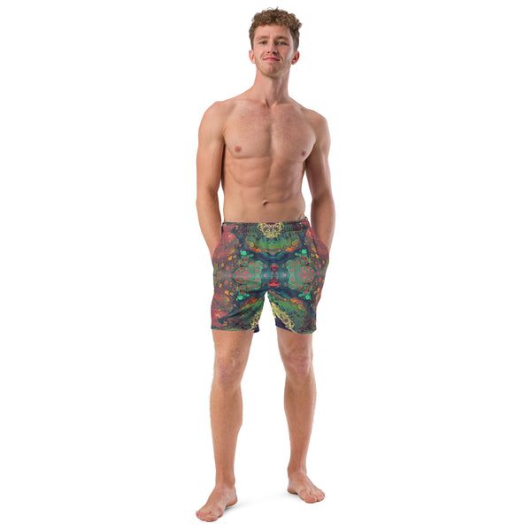 Oil Slick Recycled Men's swim trunks