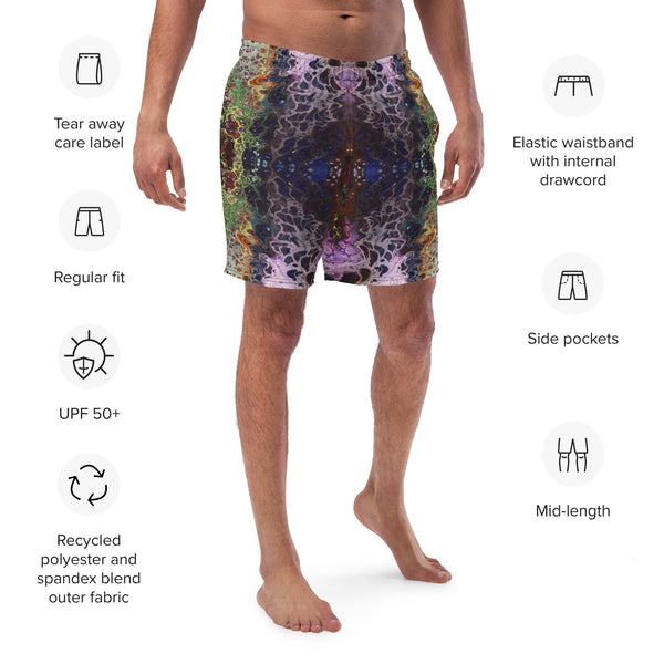 Purple Lust Recycled Men's swim trunks