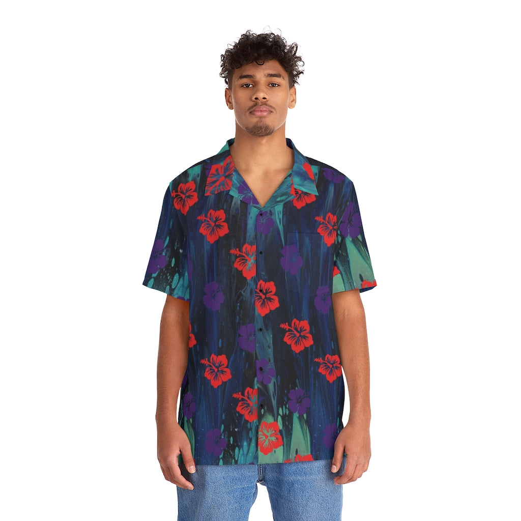Double Hibiscus Hawaiian Shirt