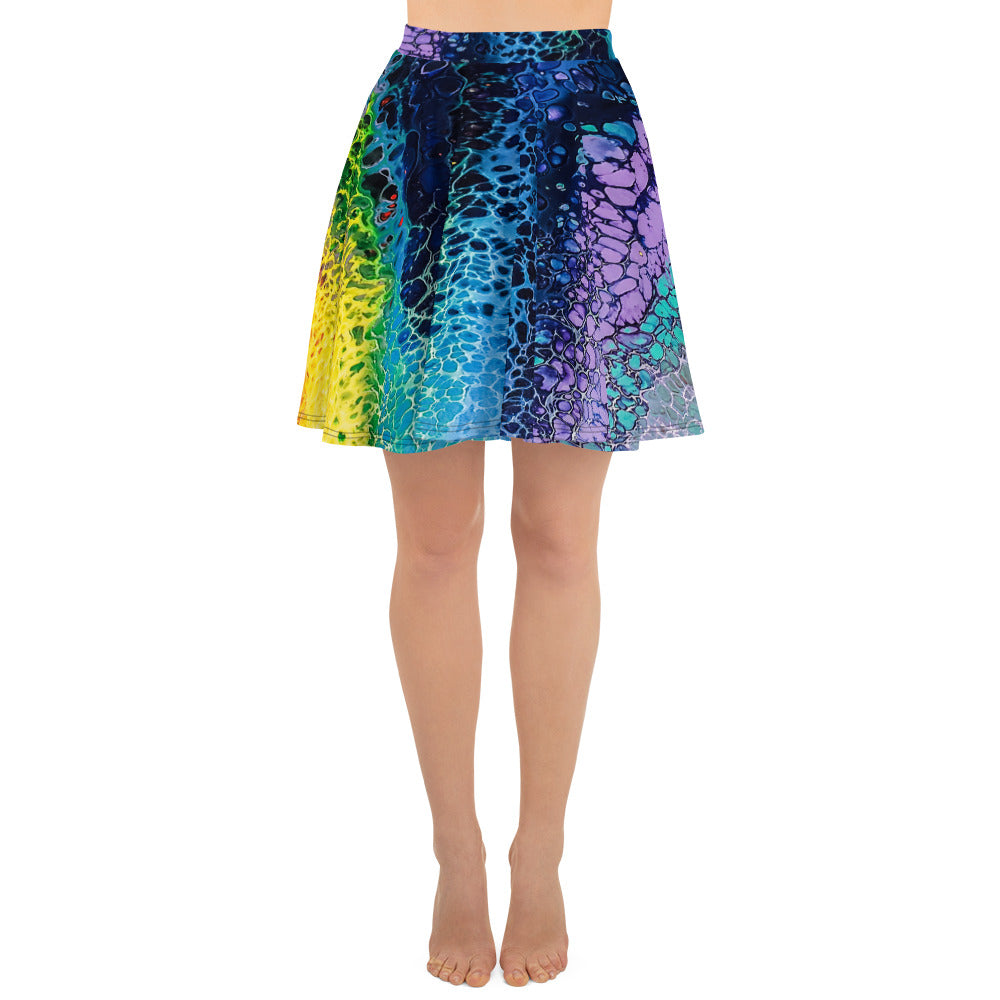 Fantastic Rainbow Skater Skirt
