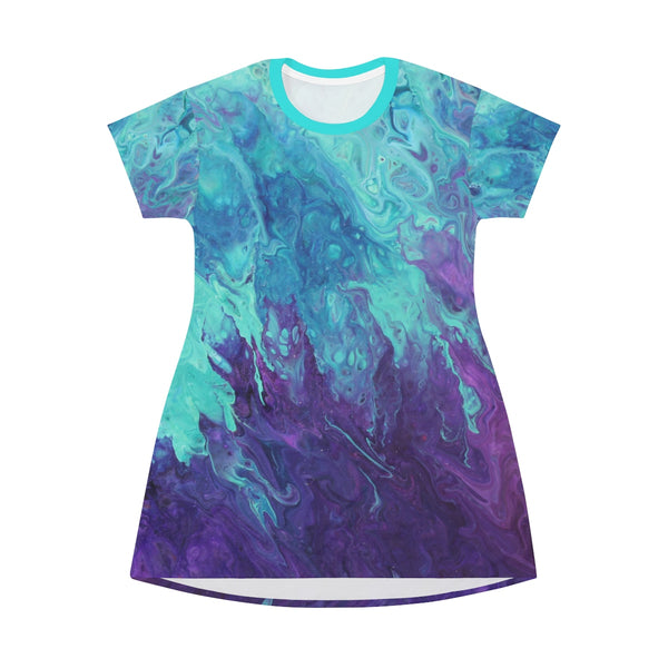 Lavender Twist T-shirt Dress