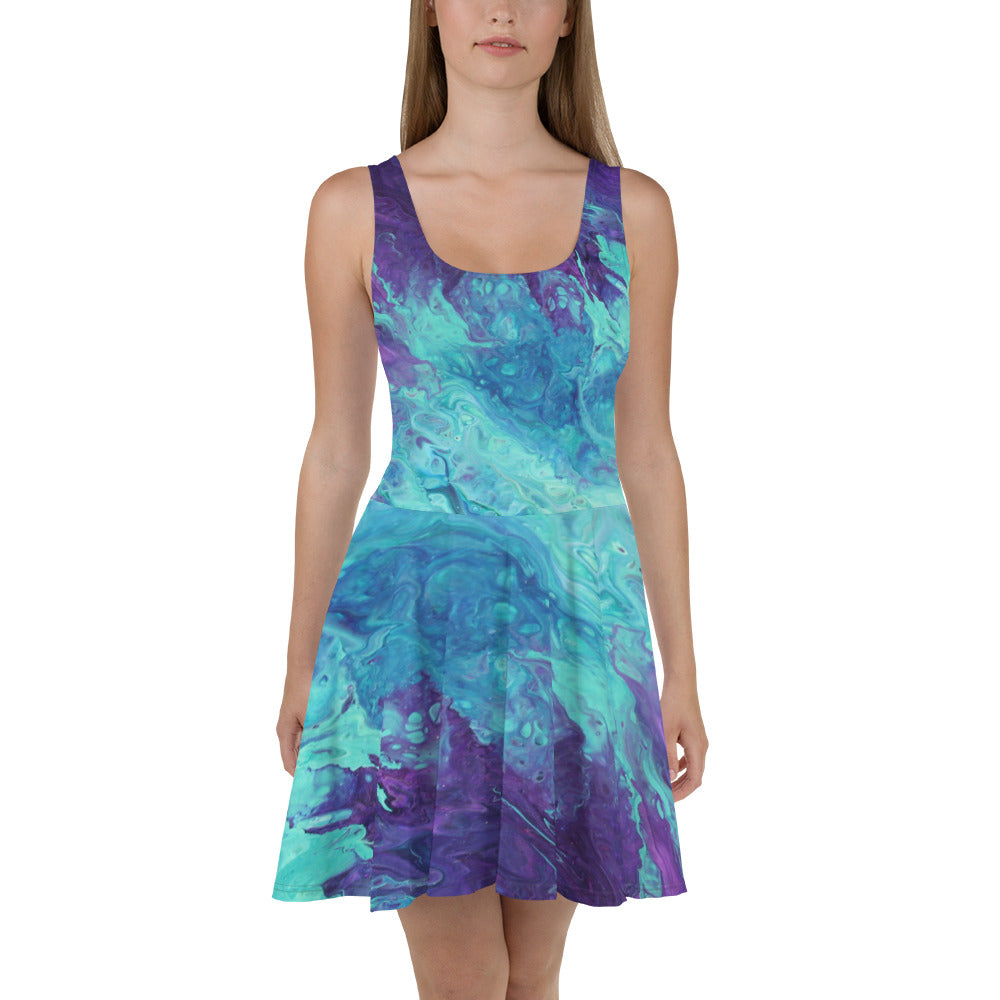 Lavender Twist Skater Dress