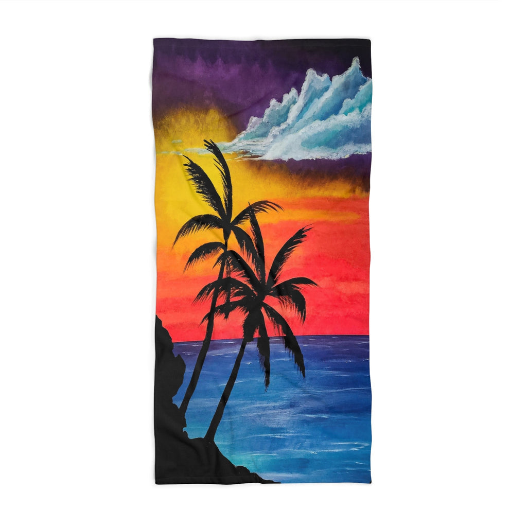 Tropical Sunset Beach Towel