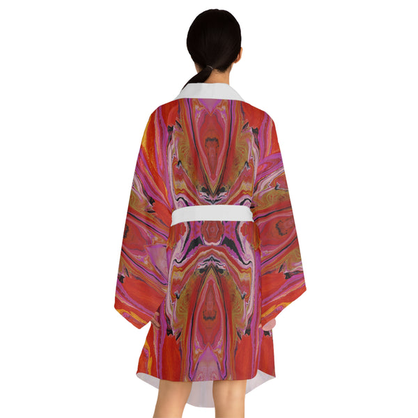 Lava Flow Long Sleeve Kimono Robe