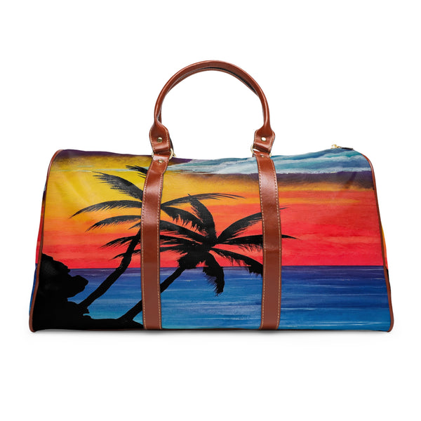 Tropical Sunset Waterproof Travel Bag
