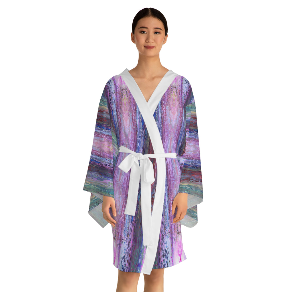 Abalone Long Sleeve Kimono Robe