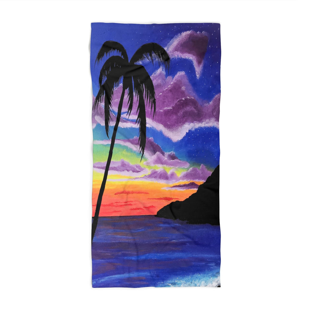 Rainbow Sunset Beach Towel