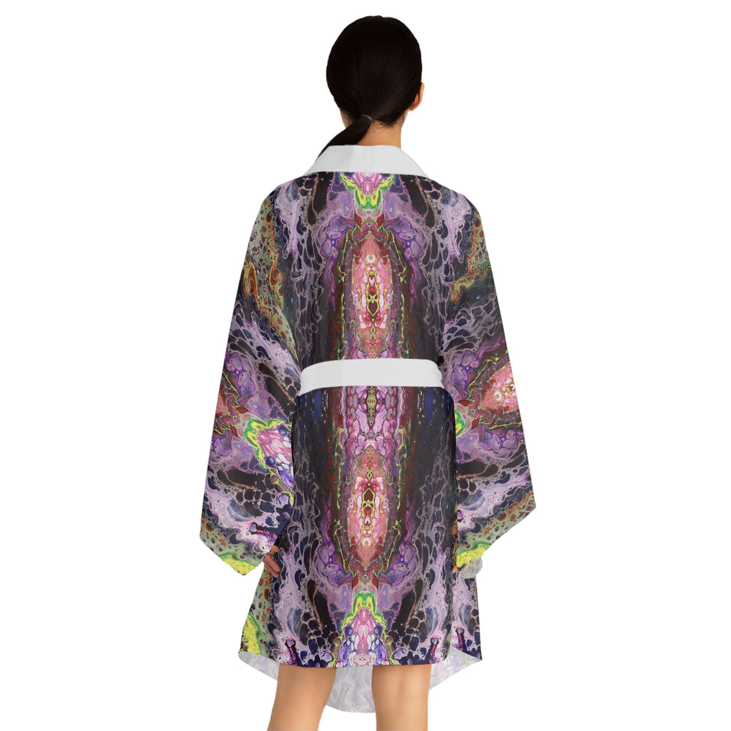 Purple Lust Long Sleeve Kimono Robe
