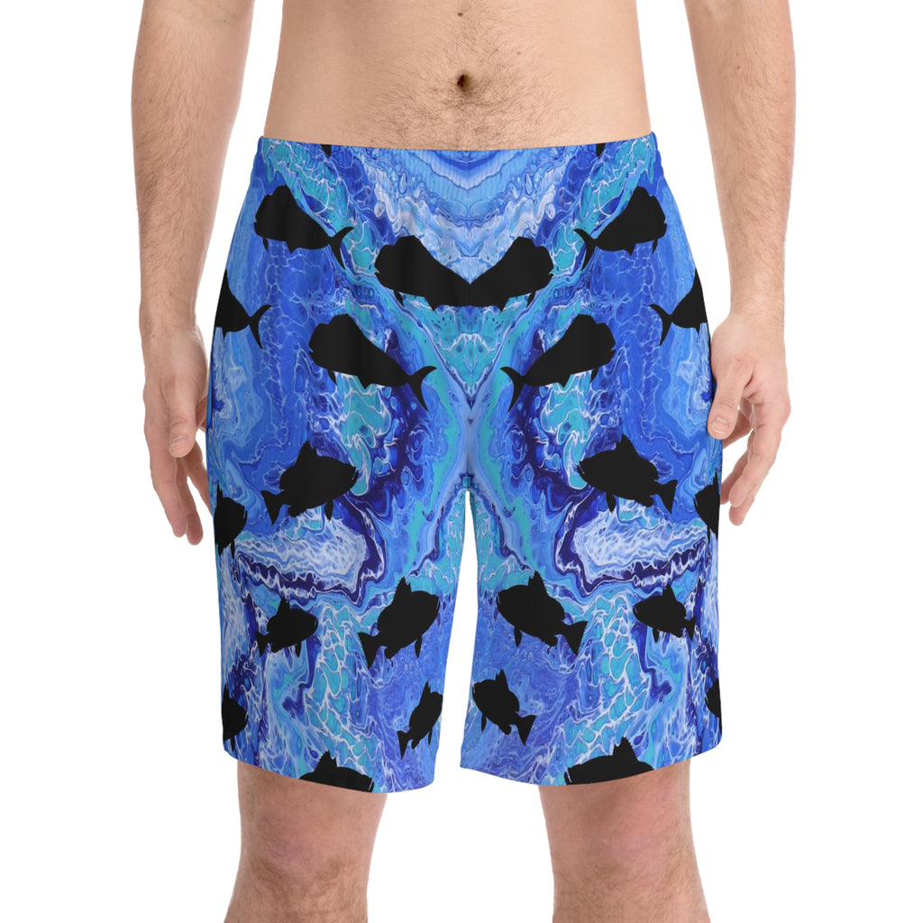 Fishy Men's Elastic Beach Shorts