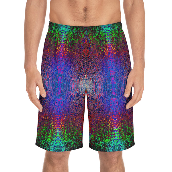Rainbow Splash Men's Board Shorts