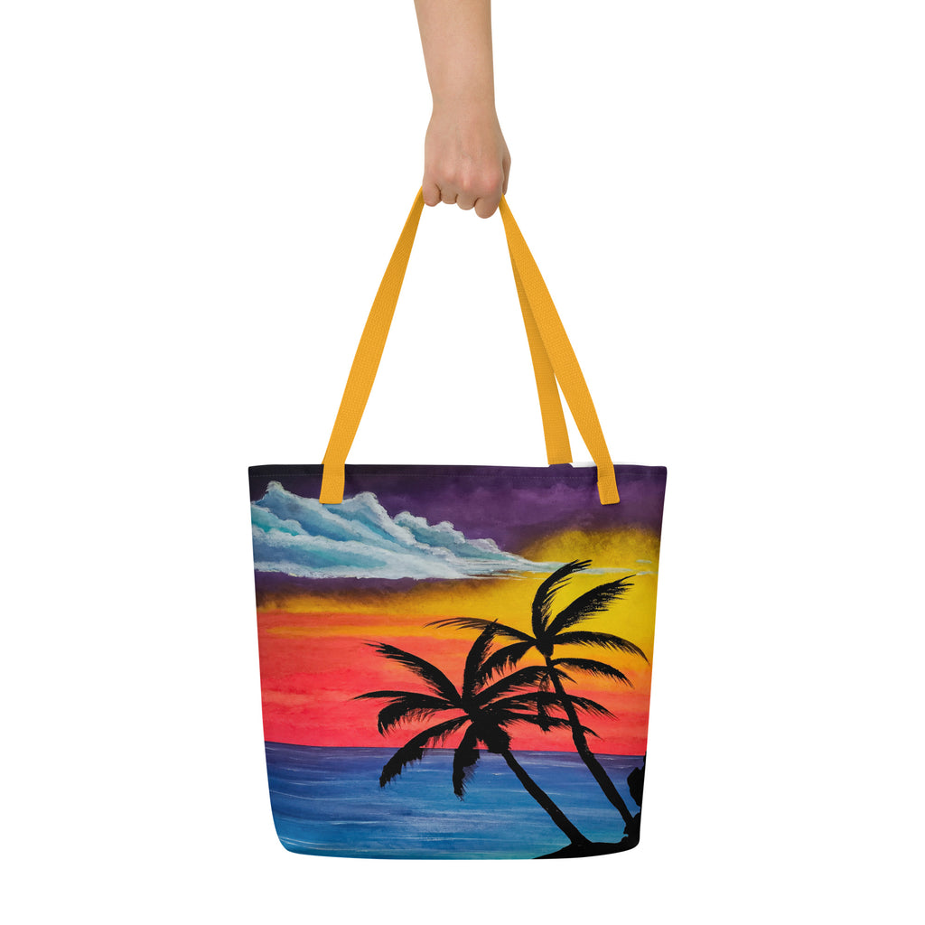 Tropical Sunset Tote Bag