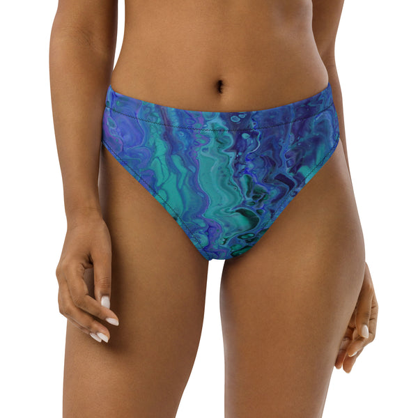 Purple Waters Recycled high-waisted bikini bottom