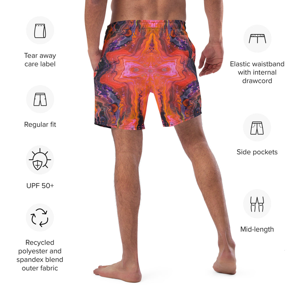 Galactic Portal Recycled Men's swim trunks