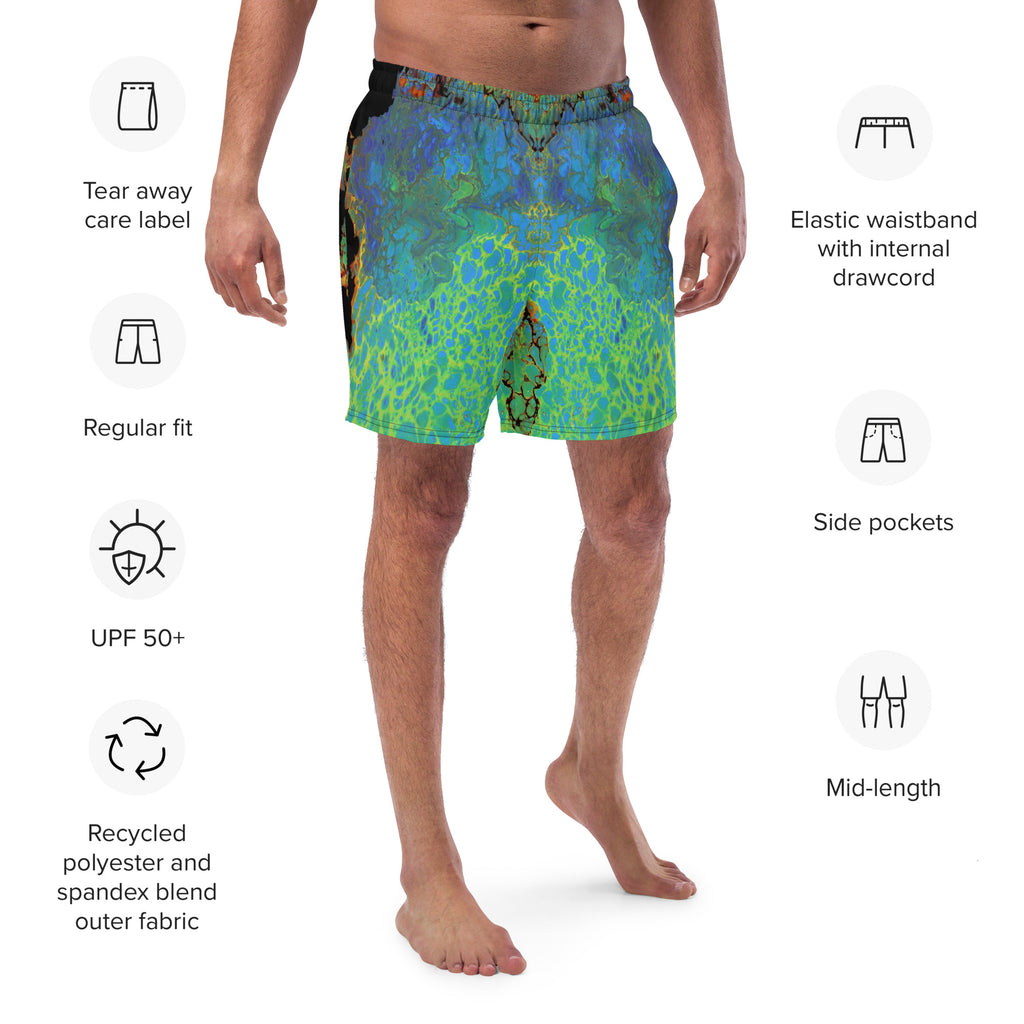 Flames of Desire Recycled Men's swim trunks