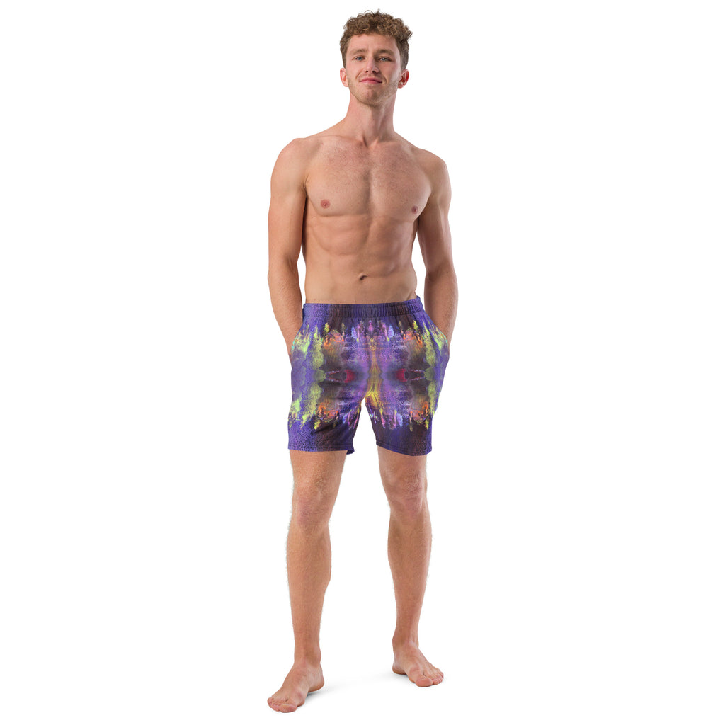 Purple Fantasy Recycled Men's swim trunks