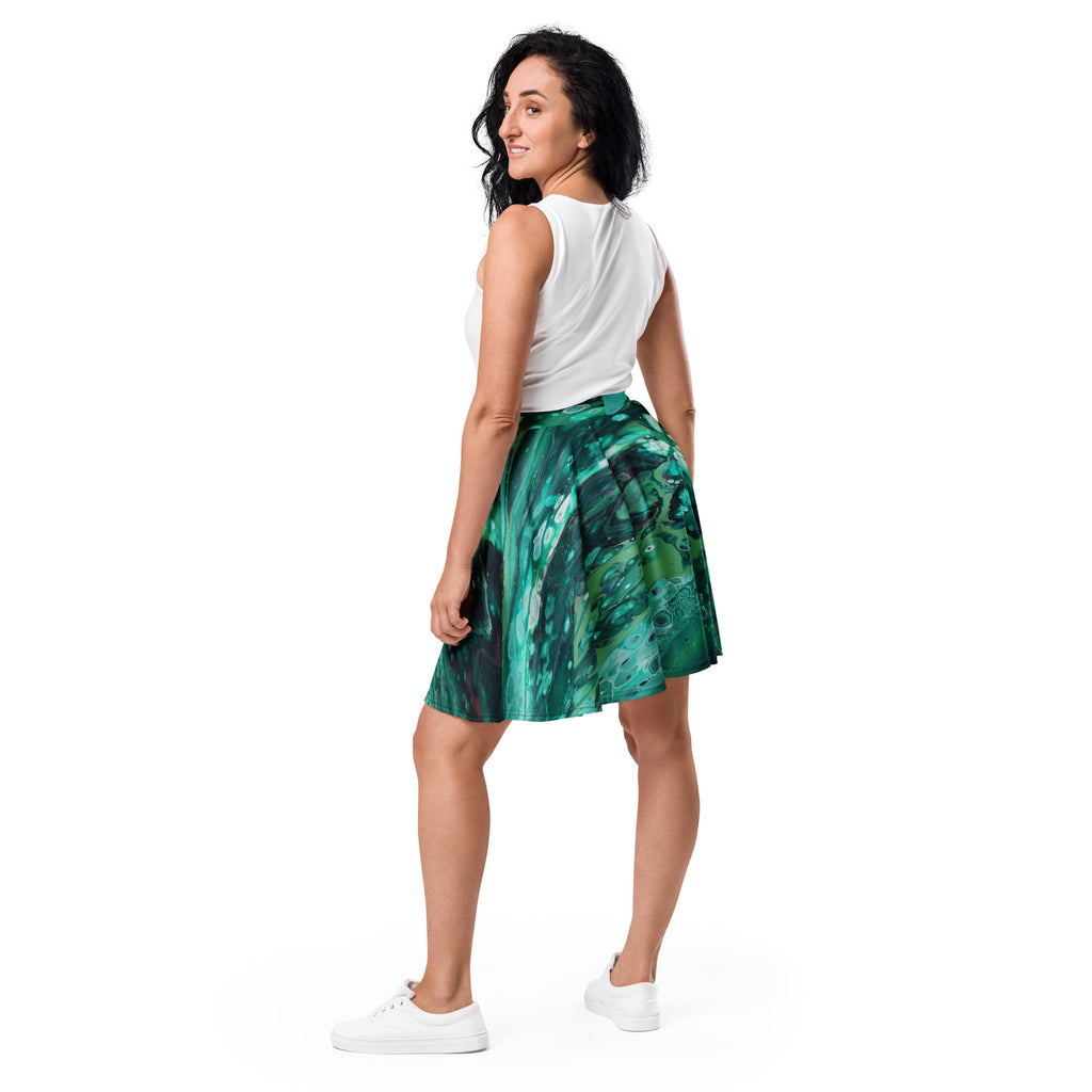 Envious Green Skater Skirt