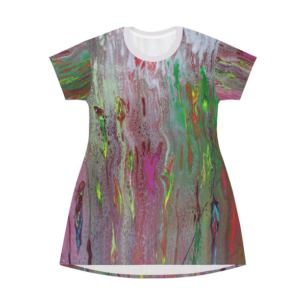 Rainbow Eucalyptus  T-shirt Dress
