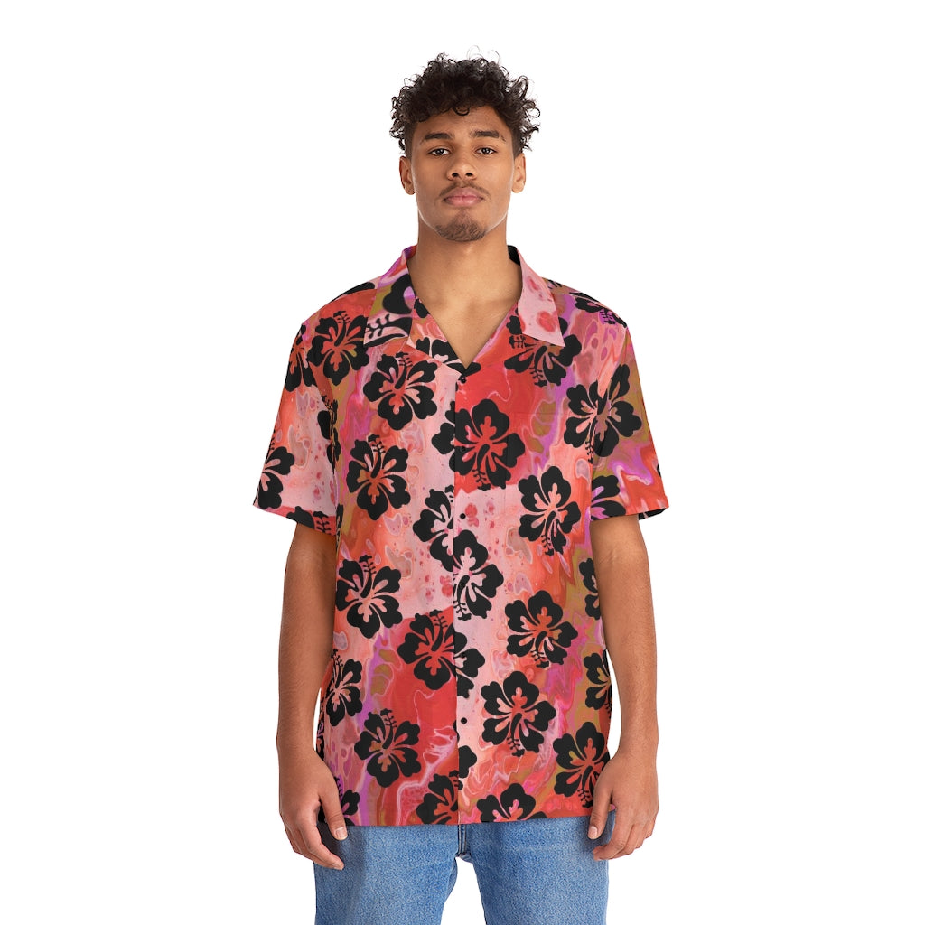 Dreamsicle Hibiscus Hawaiian Shirt
