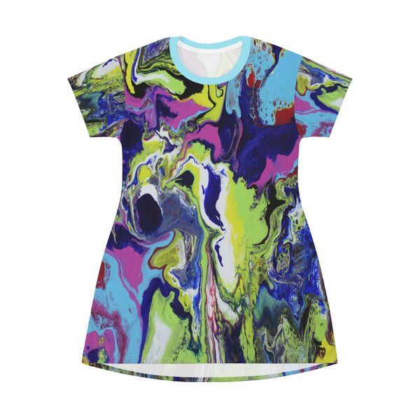 Explosive Colors T-shirt Dress