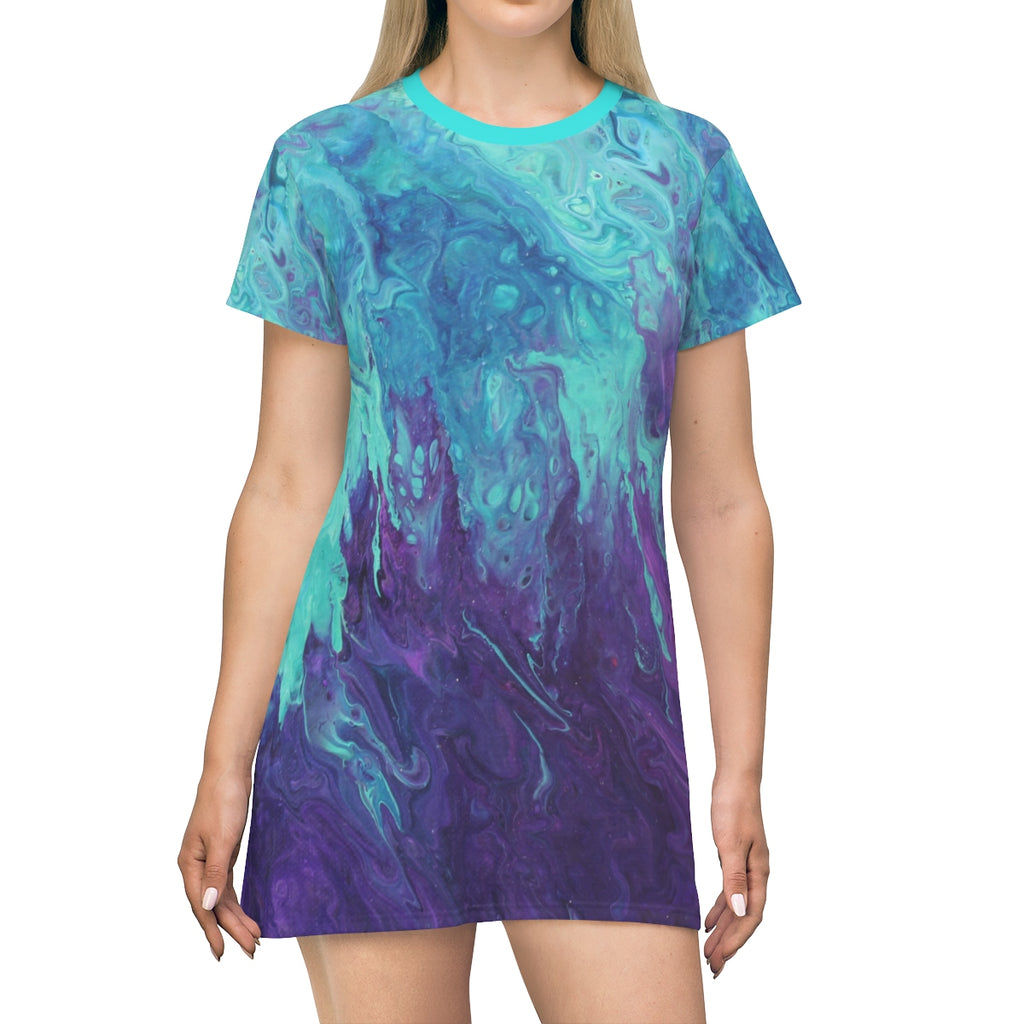 Lavender Twist T-shirt Dress