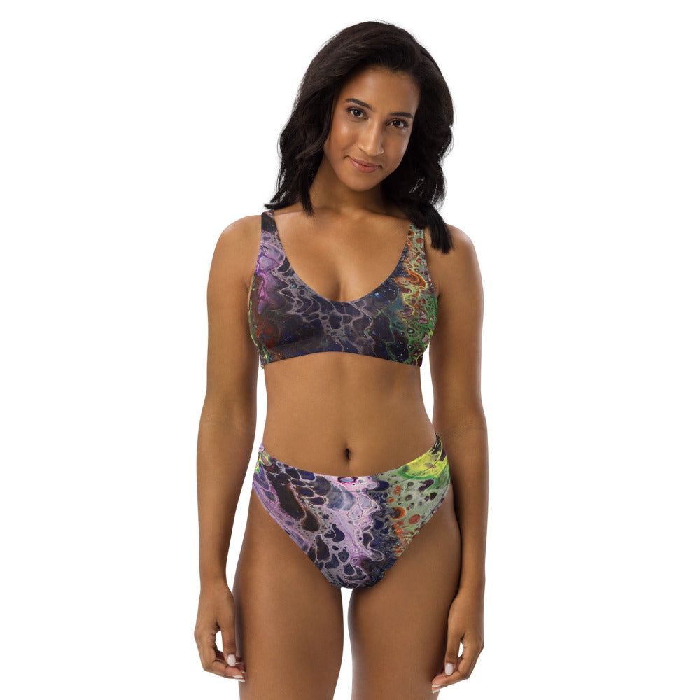 Purple Lust Recycled high-waisted bikini