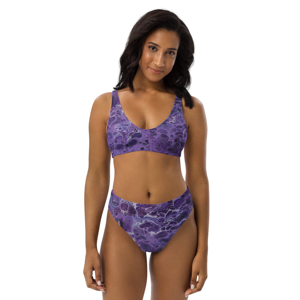 Shy Violet Recycled high-waisted bikini