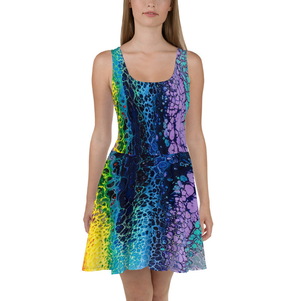 Fantastic Rainbow Skater Dress