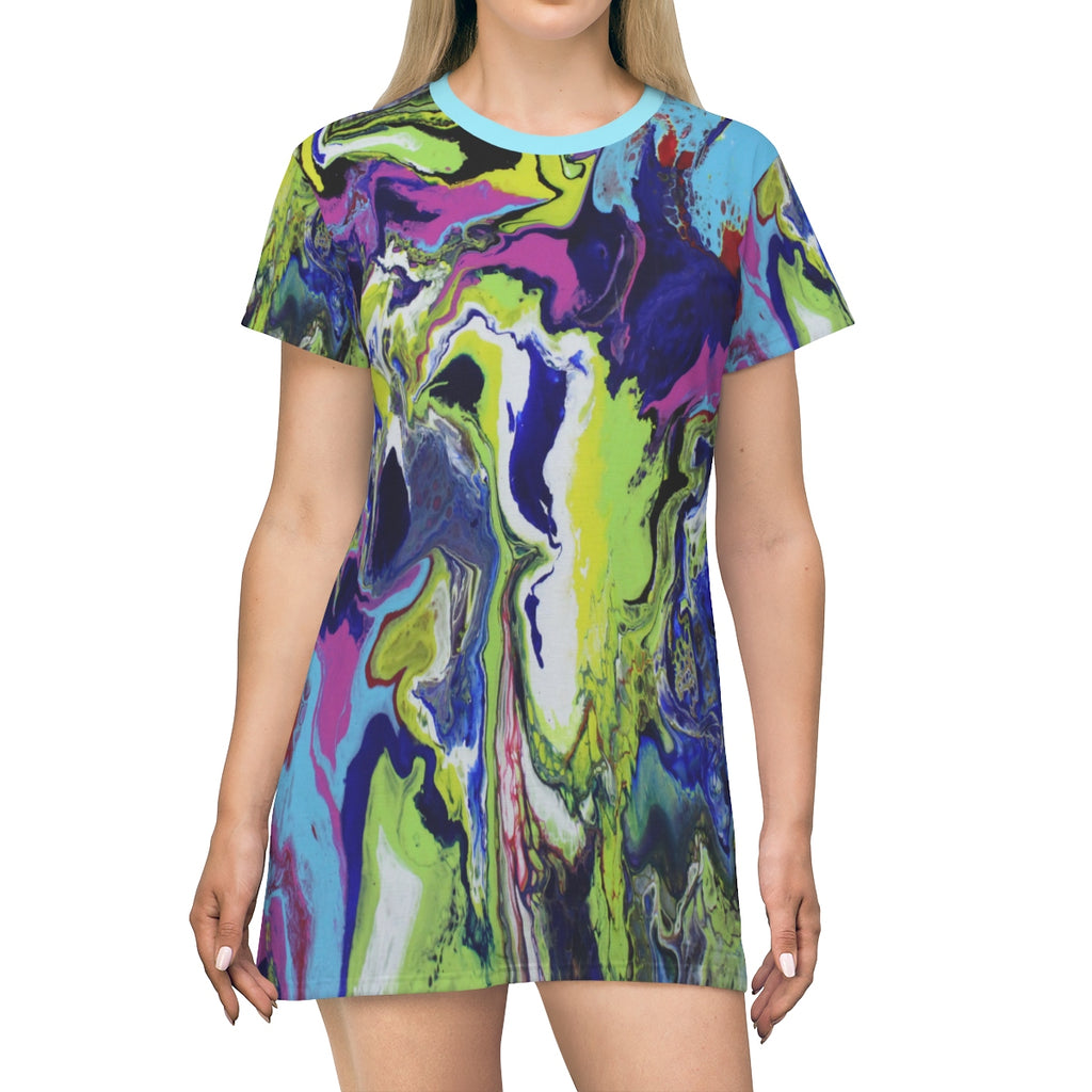 Explosive Colors T-shirt Dress