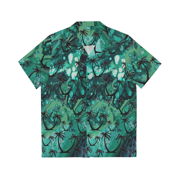 Green Palm Hawaiian Shirt