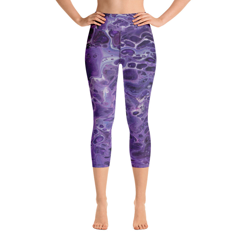 Shy Violet Yoga Capri Leggings